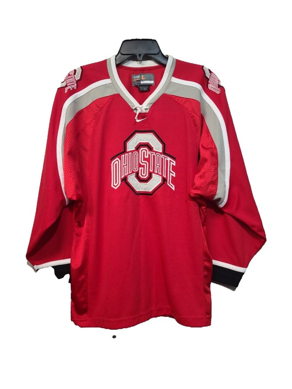 Nike Bauer Ohio State Buckeyes Men's Hockey Jersey L Red